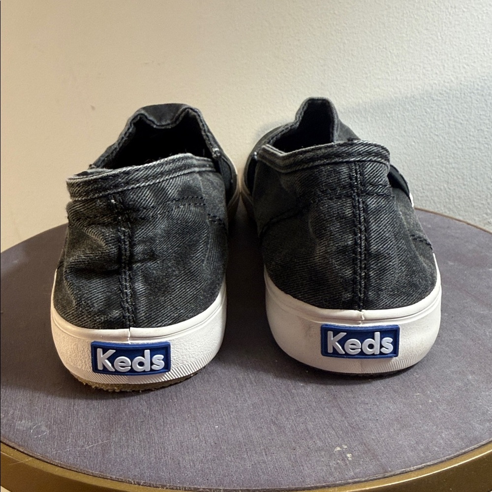 Keds Black Canvas Slip-On Shoes - Picture 5 of 5